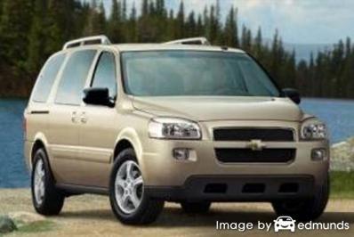 Insurance quote for Chevy Uplander in Boston