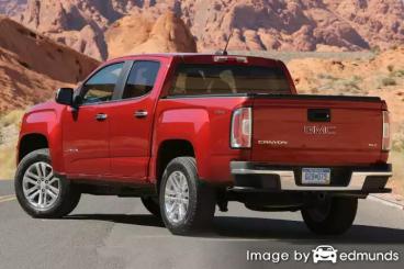 Insurance rates GMC Canyon in Boston