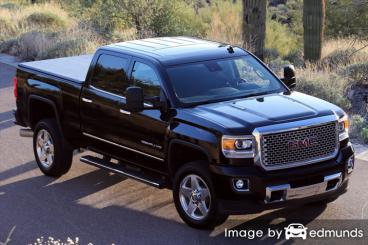 Insurance rates GMC Sierra 2500HD in Boston