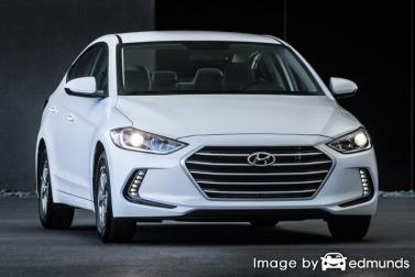 Insurance rates Hyundai Elantra in Boston