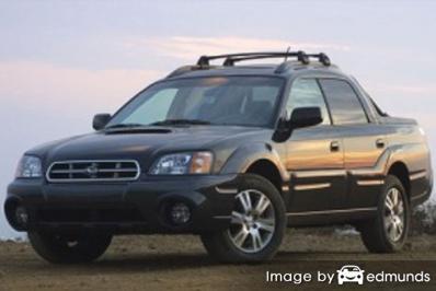 Insurance rates Subaru Baja in Boston