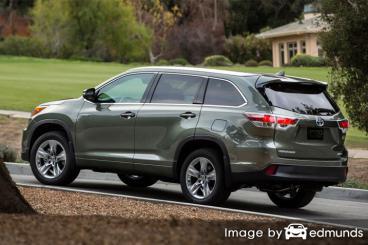 Insurance quote for Toyota Highlander Hybrid in Boston