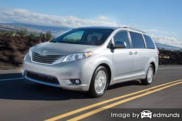 Insurance rates Toyota Sienna in Boston